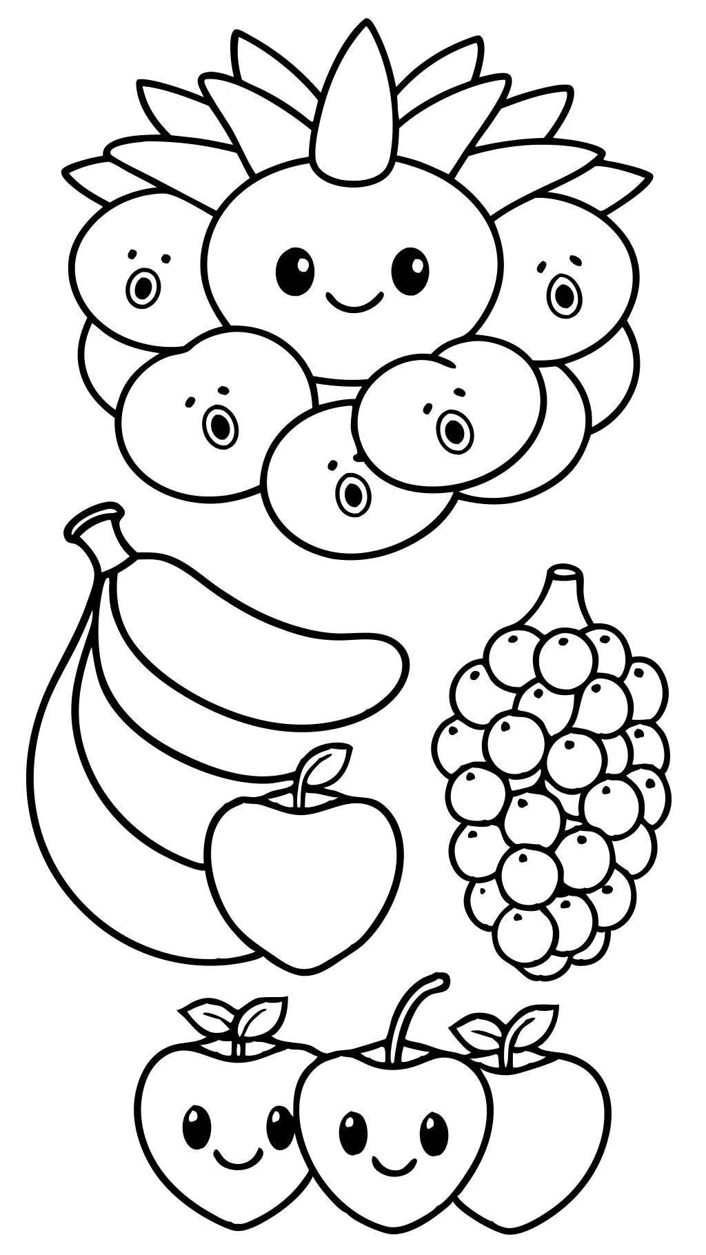 coloriages de fruits gratuits